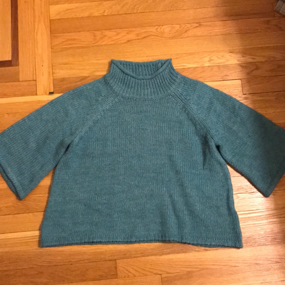 LOFT Oversized Teal Sweater